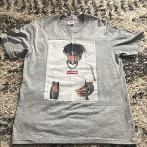 Supreme NBA YOUNG BOY Heather Gray Graphic Tee